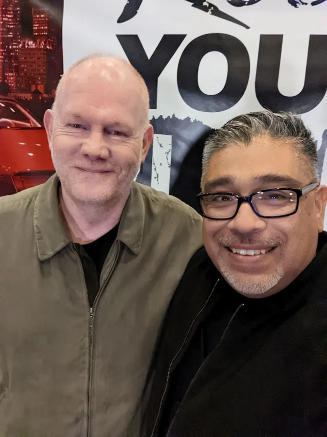 Carlos Samaniego with actor Glenn Morshower