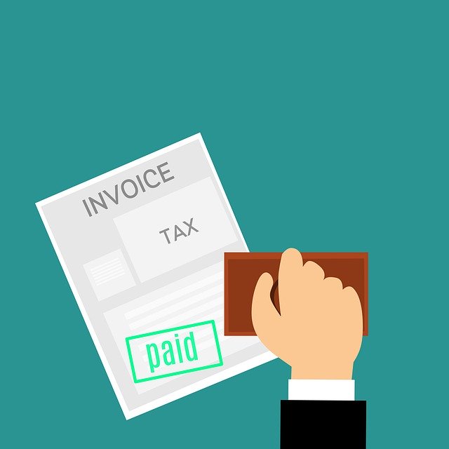 Tax Invoice Paid Stamp Accountant 
